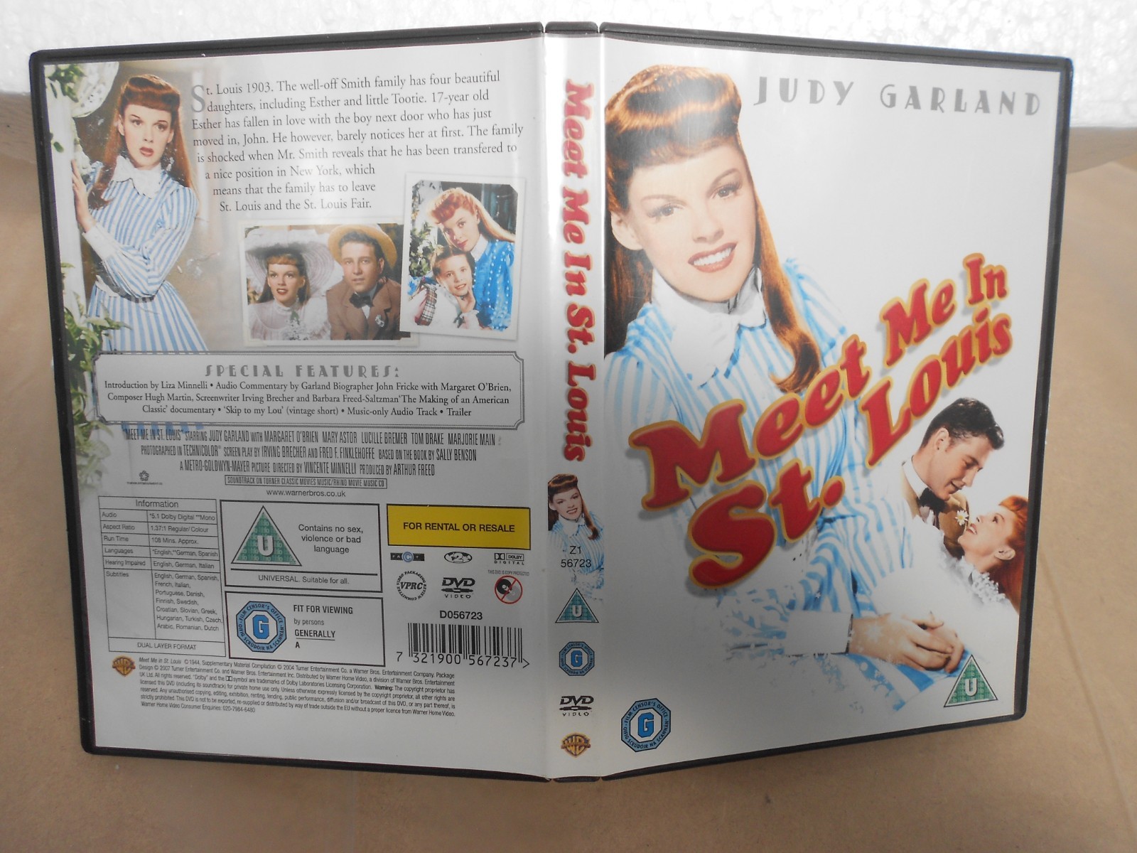Meet Me in St Louis DVD (2008) Judy Garland, Minnelli (DIR) cert U
