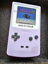 Game Boy Color Lavender OLED Screen Mod Console
