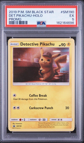 Detective Pikachu graded PSA 5 for sale on eBay