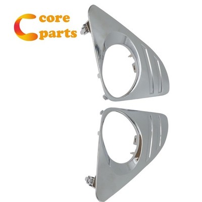 RH & LH Front Bumper Fog Lamp Decorative Frame Chrome Fit for Toyota Camry