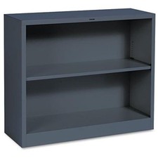 Hon Metal Bookcase - 34.5" X 12.6" X 29" - Steel - 2 X Shelf[ves] - Rust