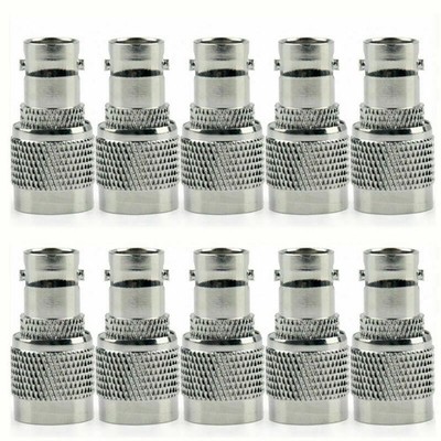10Pcs Adapter BNC Female Jack To TNC Male Plug RF Connector Straight F/M   B5