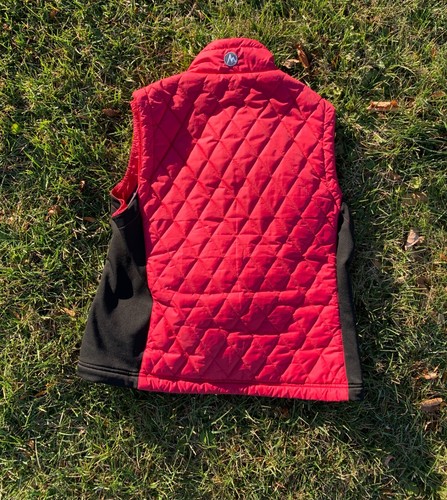Marmot Outdoor Full Zip Quilted Puffer Vest Women's Large Red with Black - Picture 4 of 10