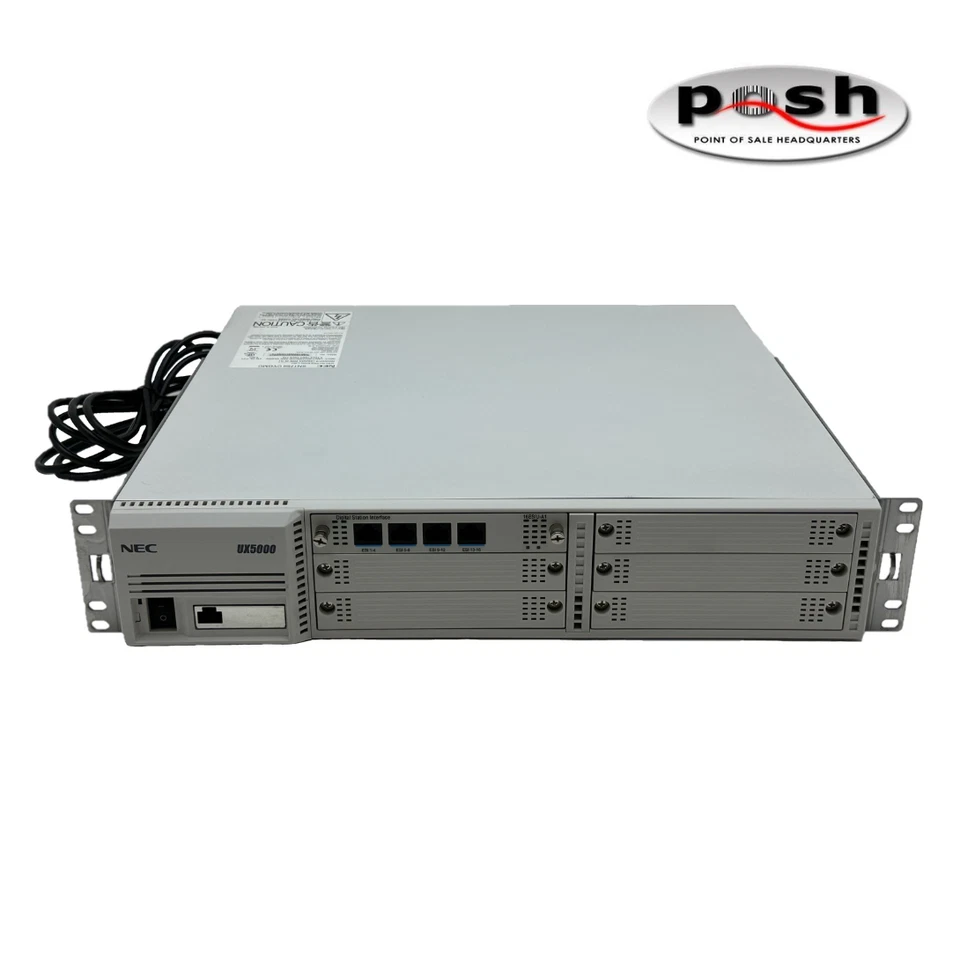 NEC UX5000 SN1759 CYGMC Voip Phone System W/Cards - Image 2 of 4