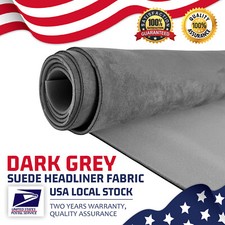 Gray Suede Headliner Fabric Material 60"x60" Car Interior Roof Liner Upholstery