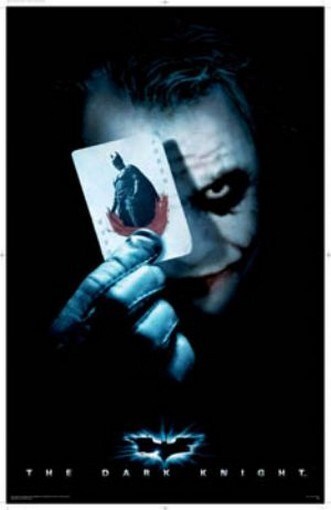 THE DARK KNIGHT ジョーカー シルクスクリーン ポスター DARK KNIGHT POSTER Heath Ledger Batman JOKER CARD 24X36 | eBay