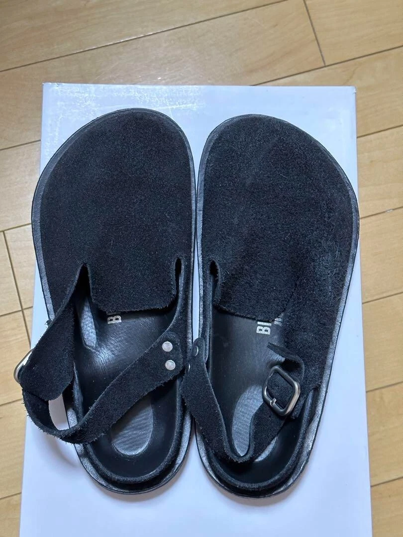 Jil Sander X Birkenstock Berlin Sandals Suede Slip On Black With