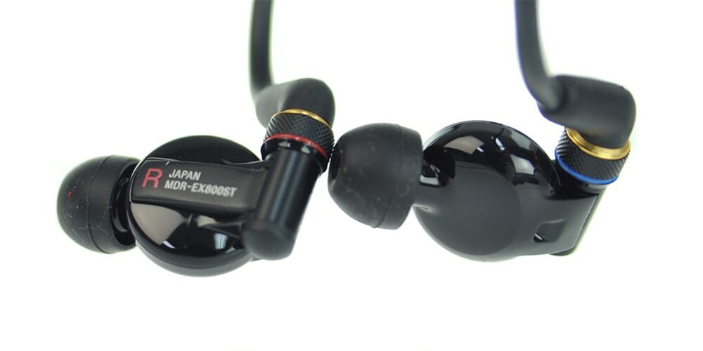 Sony MDR-EX800ST Inner Earphone Black JAPAN Music Ear Phones Sony MDR-EX800ST Inner Earphone Black JAPAN Music Ear Phones