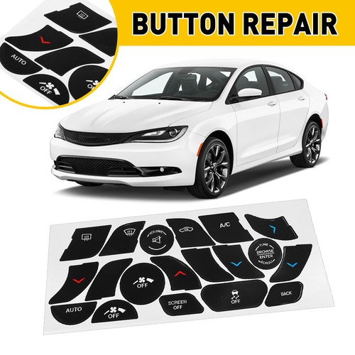 AC/Radio Dash Button Repair Kit, Fixing Ruined Faded Buttons Sticker F Chevrolet Models 38319430795508 X600