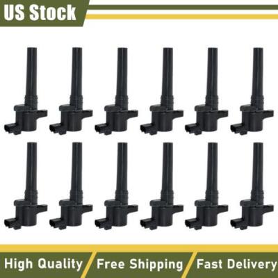 12PCS Ignition Coils 4G43-12A366-AA for Aston Martin DBS DB9 Rapide Virage 6.0L