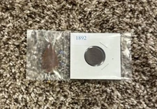1892 Liberty Penny Encased With Arrowhead 