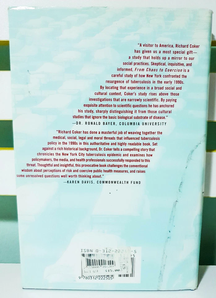 From Chaos to Coercion: Detention and Tuberculosis! HC Book by Richard J. Coker! - Image 2 of 3