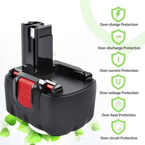 Tecmana 5.0AH 14.4V Battery for Bosch 2607335276 2607335533 BAT038 BAT040 BAT041 - Picture 4 of 12