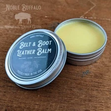 Leather Balm - 2oz Tin - Polish your boots, shoes, wallets, and belts