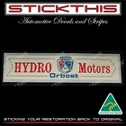 Dealership Dealer Decal Sticker - Hydro Motors Ford Orbost VIC