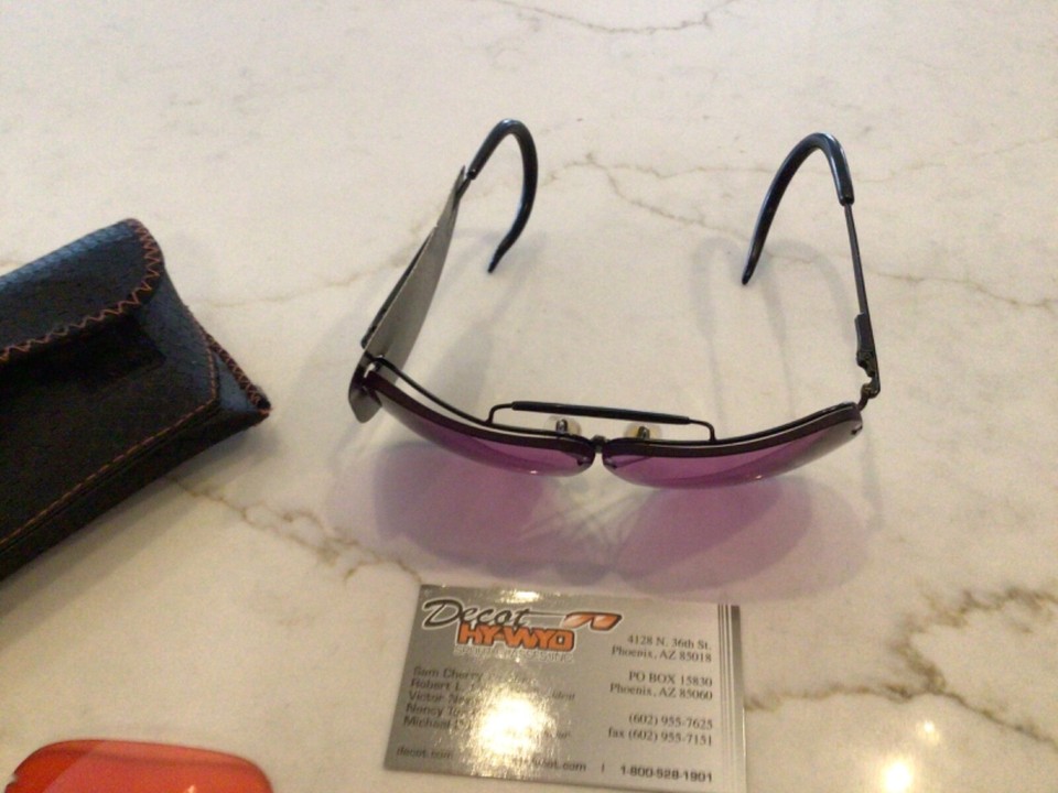 Decot HYWHD Sport Shooting Glasses with 2extra set Lenses & case Nice