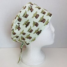 surgical /medical cap tieback style unisex : Star Wars Baby Yoda