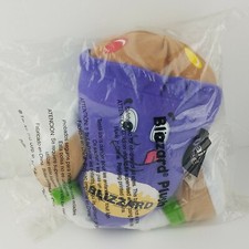 12" VINTAGE 1999 DAIRY QUEEN DQ BLIZZARD BEAN BAG PROMO STUFFED ANIMAL PLUSH TOY