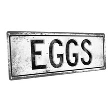 Eggs Metal Sign; Wall Decor for Kitchen and Dinning Room