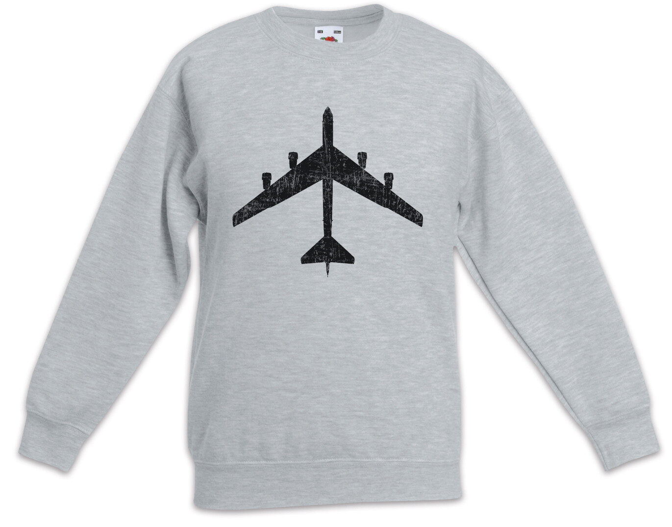 Jet V Silhouette Kinder Pullover Kampfpilot Pilot Kampfflugzeug ...
