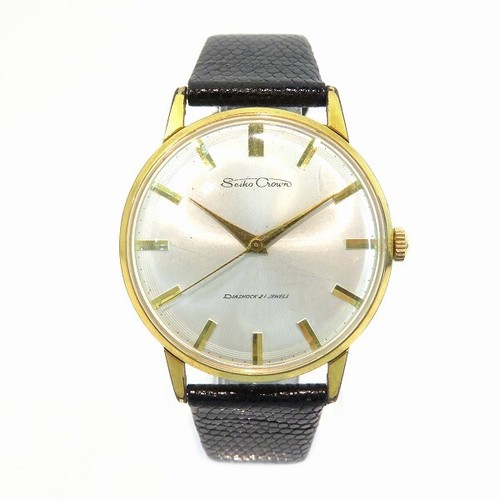 Seiko crown J15003E hand winding 21 stone antique watch Free Shipping  [Used] | eBay