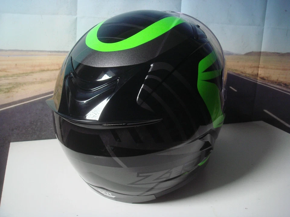 Motorcycle Helmet Z1R Strike Ops Street Green/Black Adult Small 0101-11018 HB - Image 4 of 4