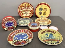 BIA Cordon Bleu Camembert Extra-Fin 8.25” Snack Plates 2 Sets Of 4 & Brie Dish