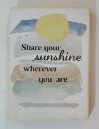 i5 Share your sunshine SEE LIFE'S BEAUTY KÜHLSCHRANKMAGNET Ganz