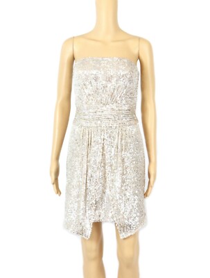 knee length dresses for ladies Ramy Brook Women's Annabelle Embellished Mini Dress - Silver - Size 10