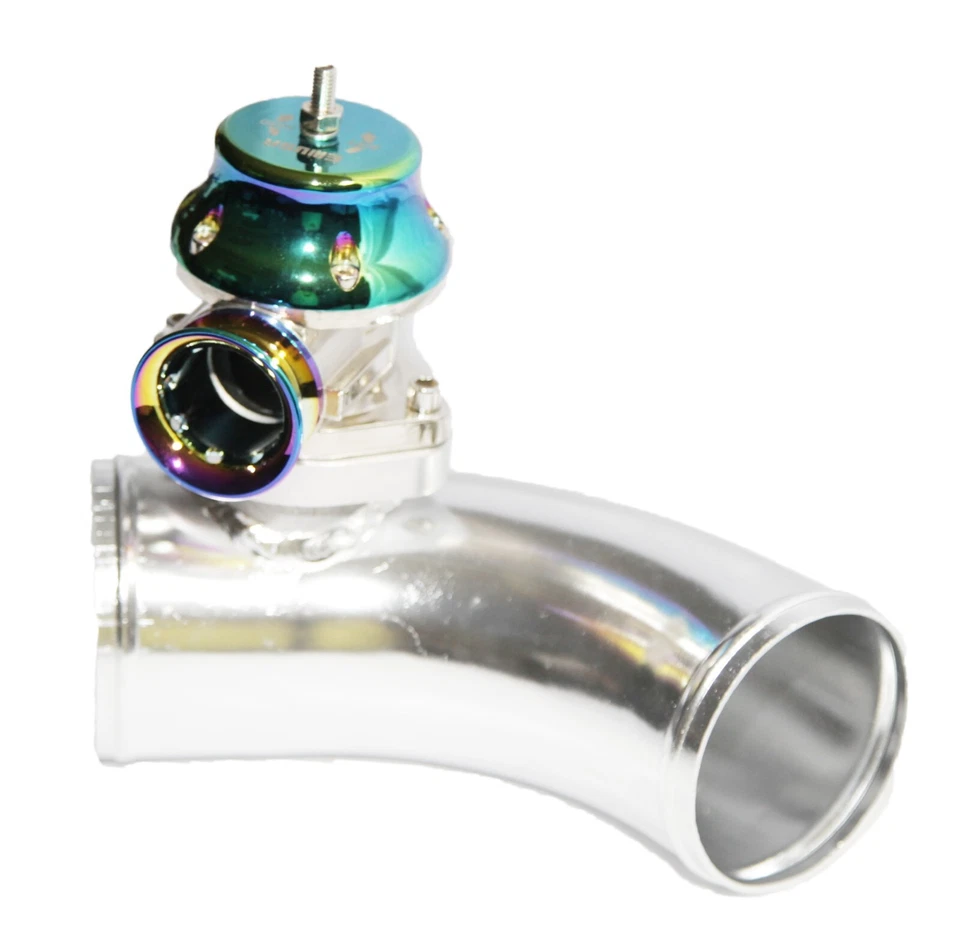 Universal RAINBOW Billet Anodized TypeRS Turbo BOV Blow off Valve+45Deg 2.8"Pipe - Image 4 of 4