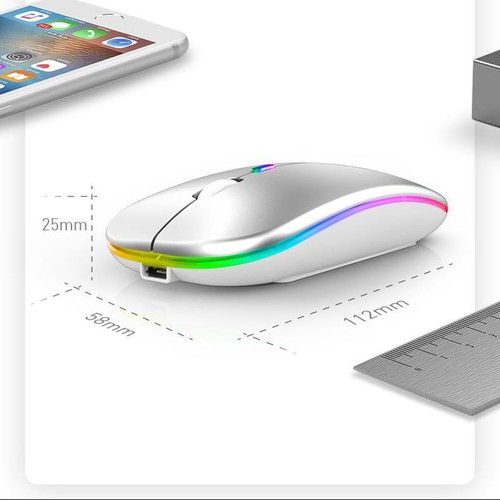 2.4GHz Wireless Optical Mouse USB Mouse DPI RGB Cordless Mice For PC Laptop - Picture 13 of 23