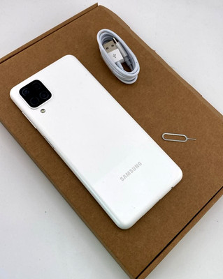 Samsung Galaxy A12 64GB - Dual SIM - Android entsperrt - Top Zustand weiß - UK