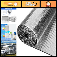 Double Reflective Insulation 48"x10' RV Window Film - Heat Reflective for Car, G