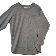 Ariat Men's Rebar Workman Graphic Logo Long Sleeve T-Shirt Gray Size 3XL