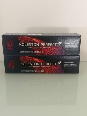 2 X WELLA KOLESTON PERFECT + ME PERMANENT CREAM HAIR COLOR 2oz 6/43 ***2 TUBES