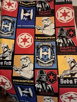 Camelot Fabrics Star Wars TIE Fighter & Darth Vader Graphic Block 2 YRDS 43'' W