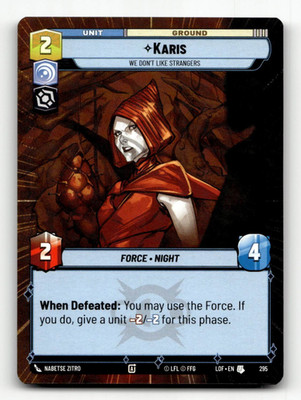 Star Wars Karis (Hyperspace) (UC) #295 - Legends of the Force