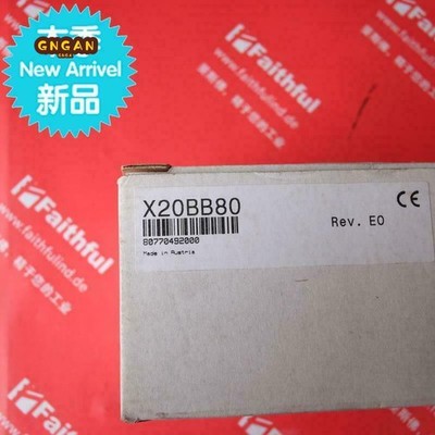 B&R plc X20BB80 new FREE EXPEDITED SHIPPING