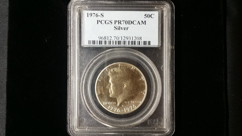1976 S United States Silver Proof Half Dollar – Kennedy – PCGS PR70DCAM