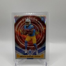 2025 Panini Phoenix Paragon Silver Omarion Hampton Chargers Rookie #9 Football