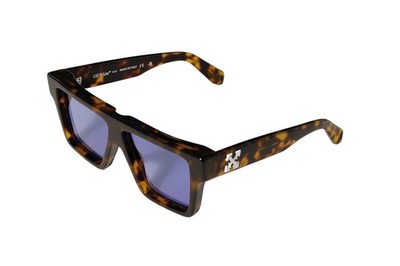 Off-White Sonnenbrillen OW1052 BERKELEY  6D45 Havana hellblau Mann Frau 