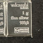 10x 1g Valcambi Suisse .999 Fine Silver Bars – Fractional Bullion – 10g Total