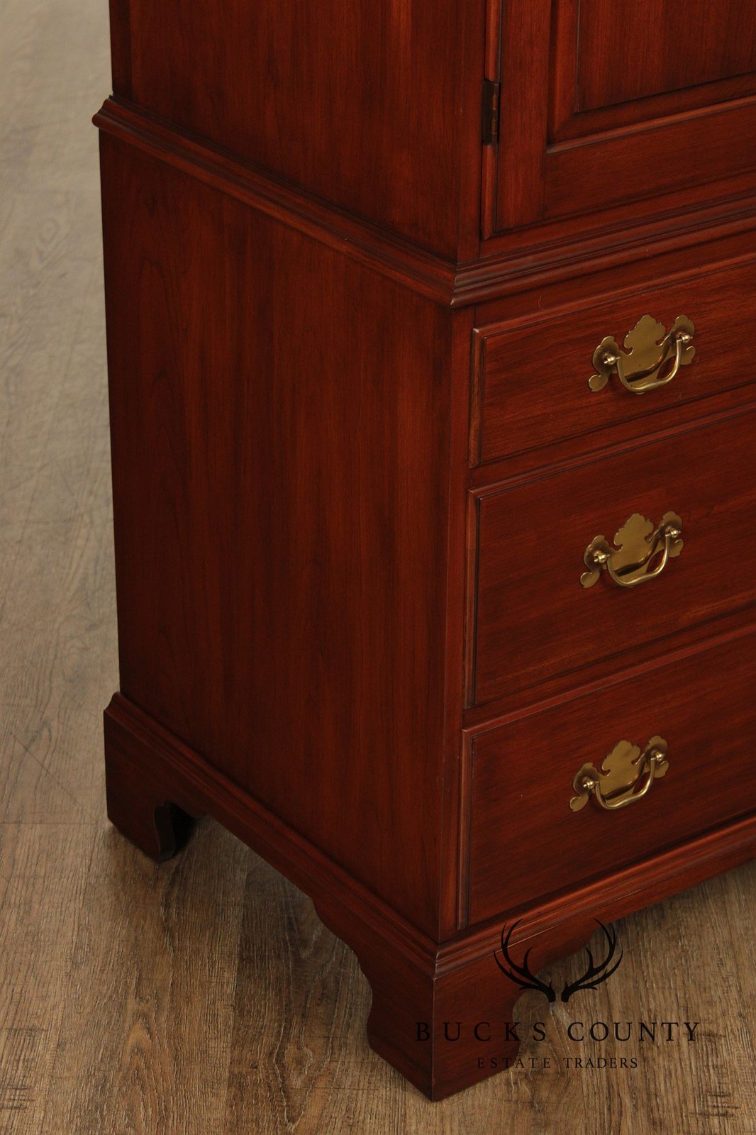 Henkel Harris Chippendale Style Cherry Armoire