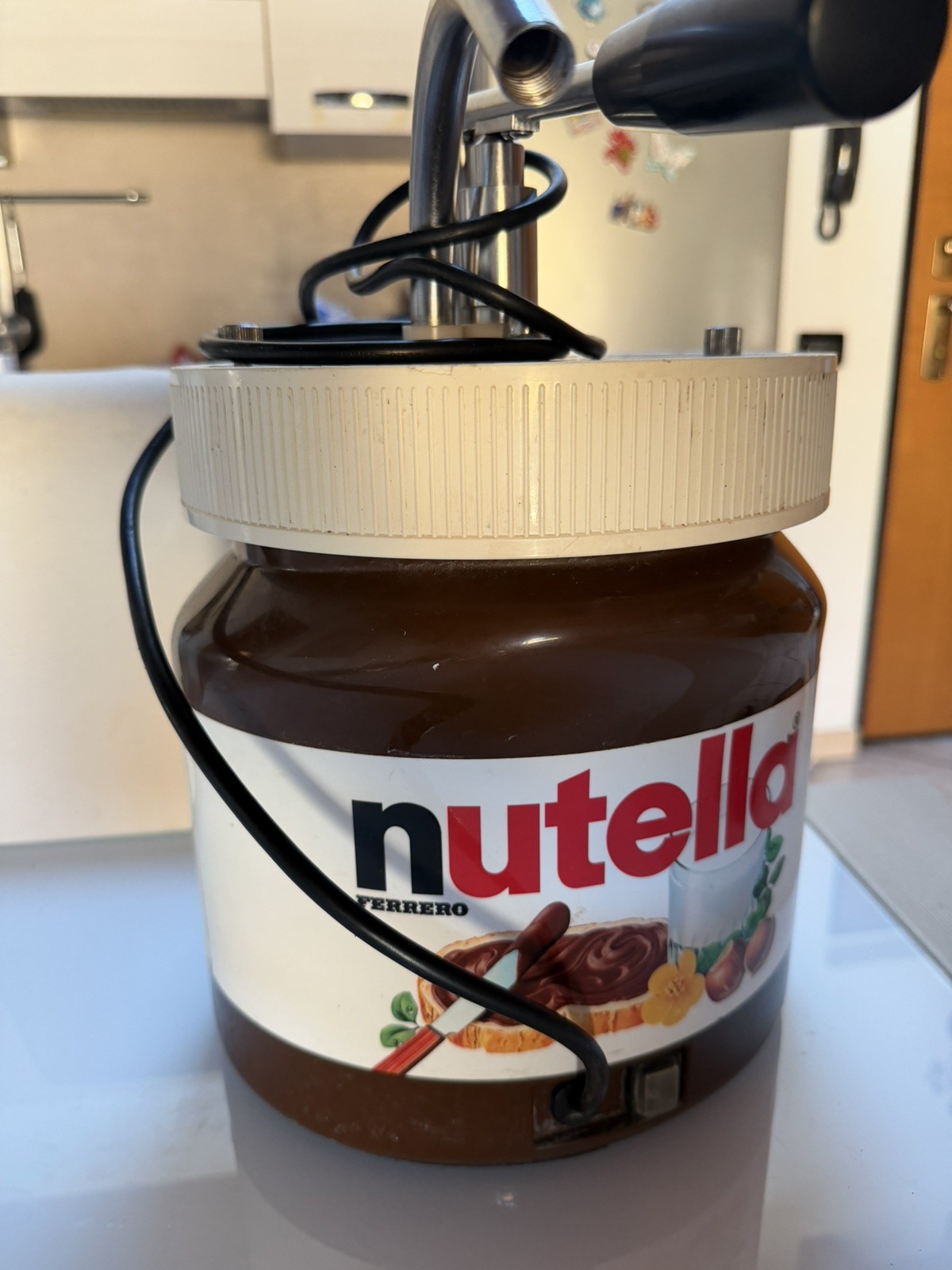 Dosatore Dispenser Barattolo Scalda Nutella Ferrero