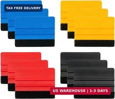 10 Pack 4 Inch Felt Edge Squeegee Car Vinyl Wrap Squeegee Applicator Tool