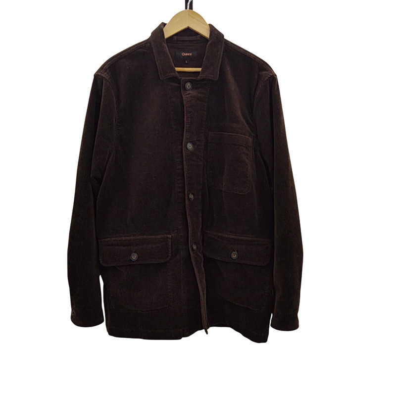 Quince Organic Stretch Corduroy Chore Jacket Espresso L-21776945275-1377980