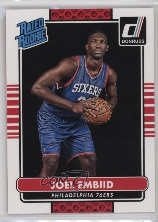 2014-15 Panini Donruss Rated Rookies Joel Embiid #203 7iu