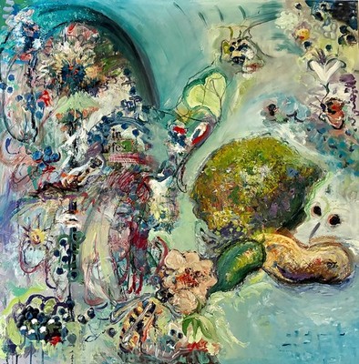 Abstract Art, ''Let There Be Life , Original Oil Painting, by Van Ness