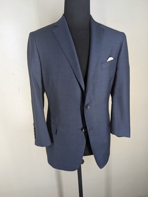 Brooks Bros. Recent 100% Wool Blue Suit With  Pants - Fit US Size  44 -46 SHORT