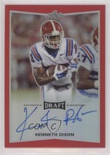 2016 Leaf Metal Draft Red Prismatic 4/5 Kenneth Dixon #BA-KD1 Auto v7j